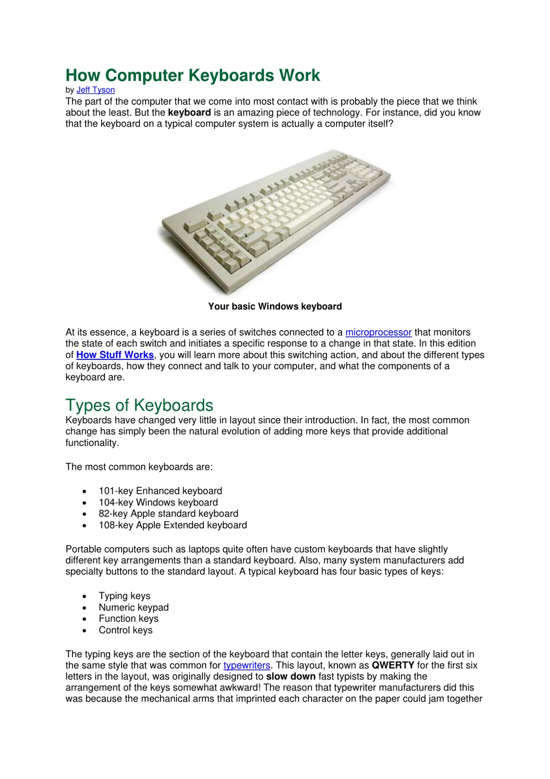 غلاف تقرير How Computer Keyboards Work