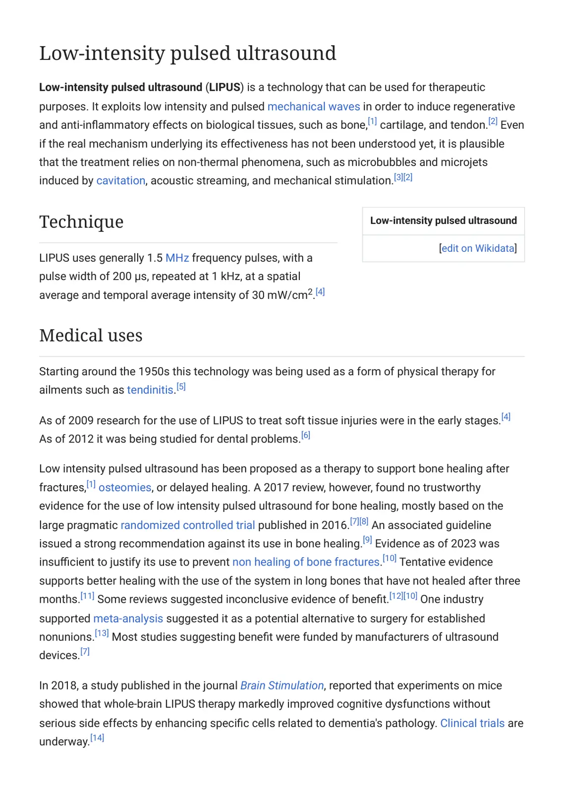 غلاف تقرير Low-intensity pulsed ultrasound Even