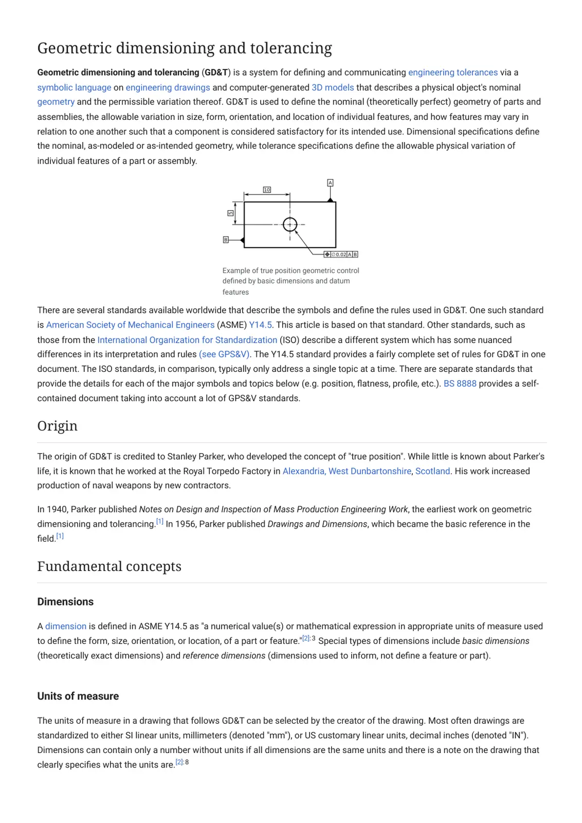 غلاف تقرير Geometric Dimensioning and Tolerancing