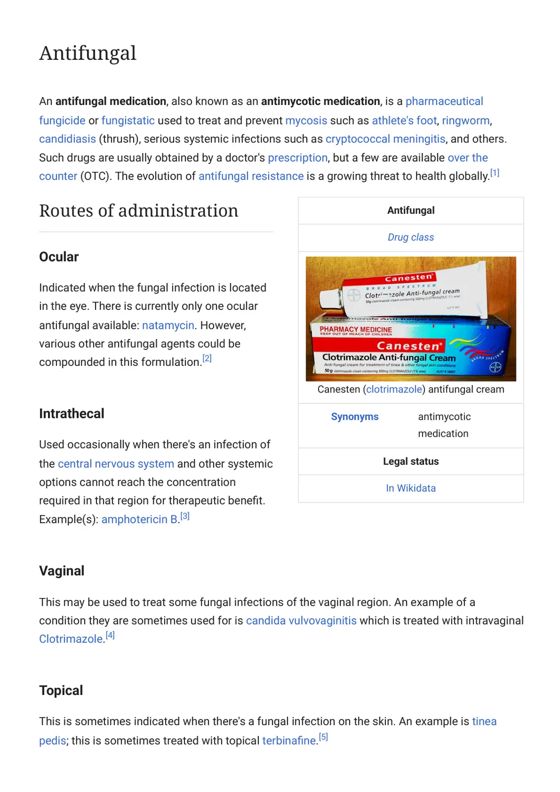 غلاف تقرير Antifungal