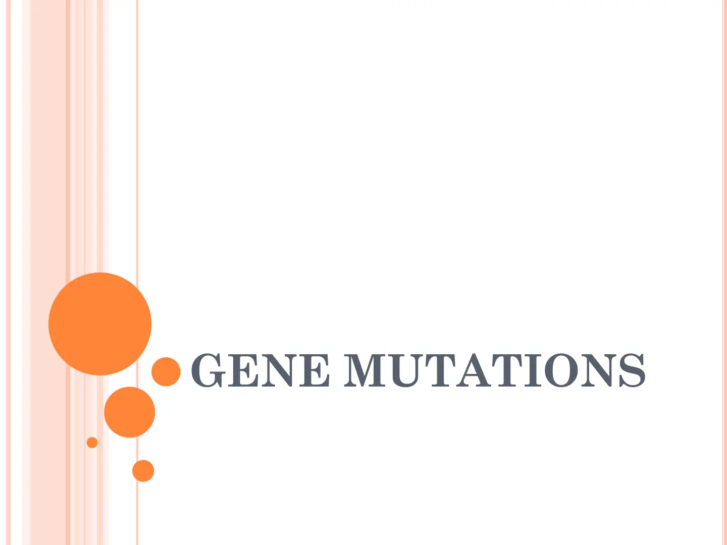 غلاف تقرير GENE MUTATIONS