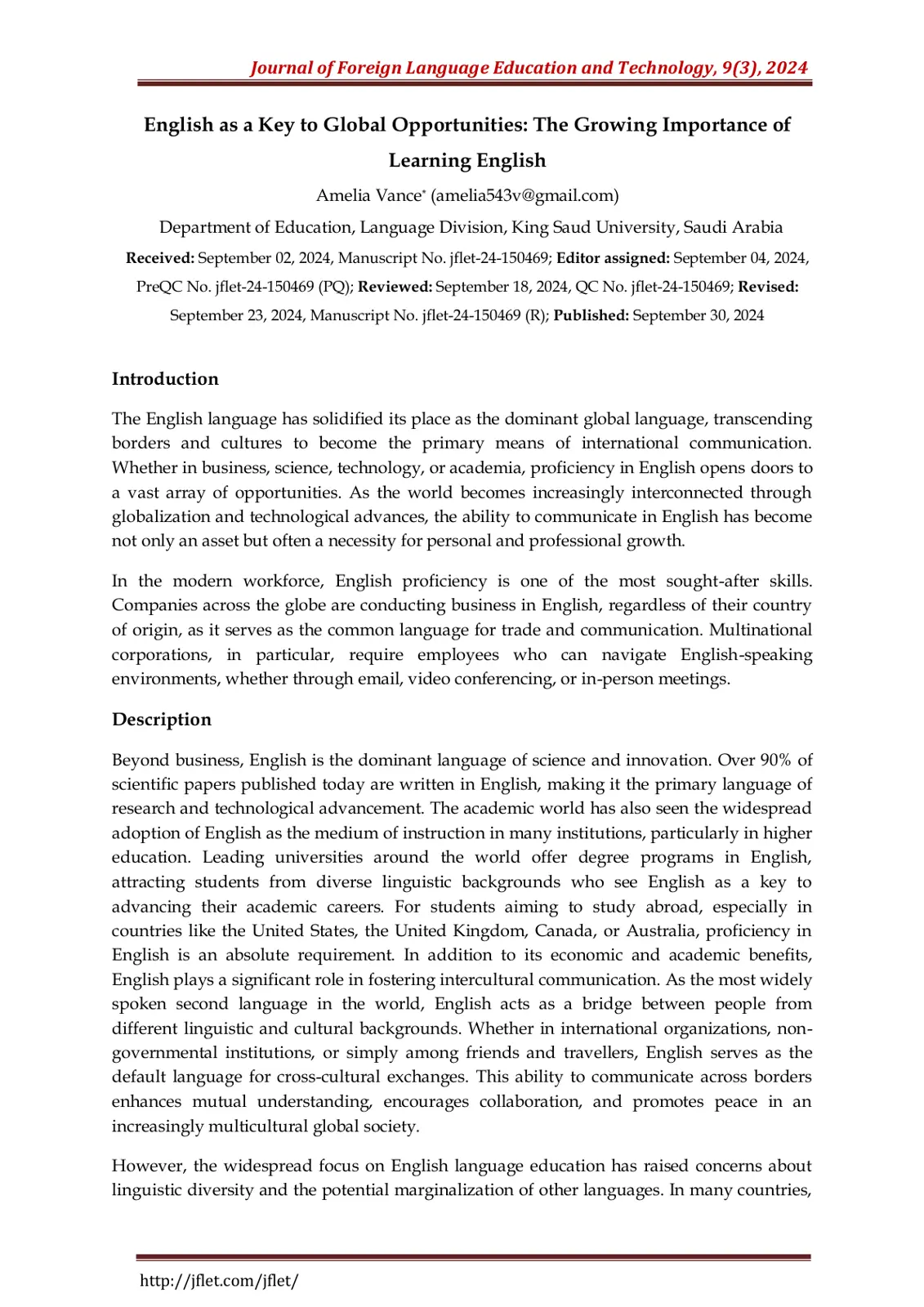 غلاف تقرير English as a Key to Global Opportunities: The Growing Importance of Learning English
