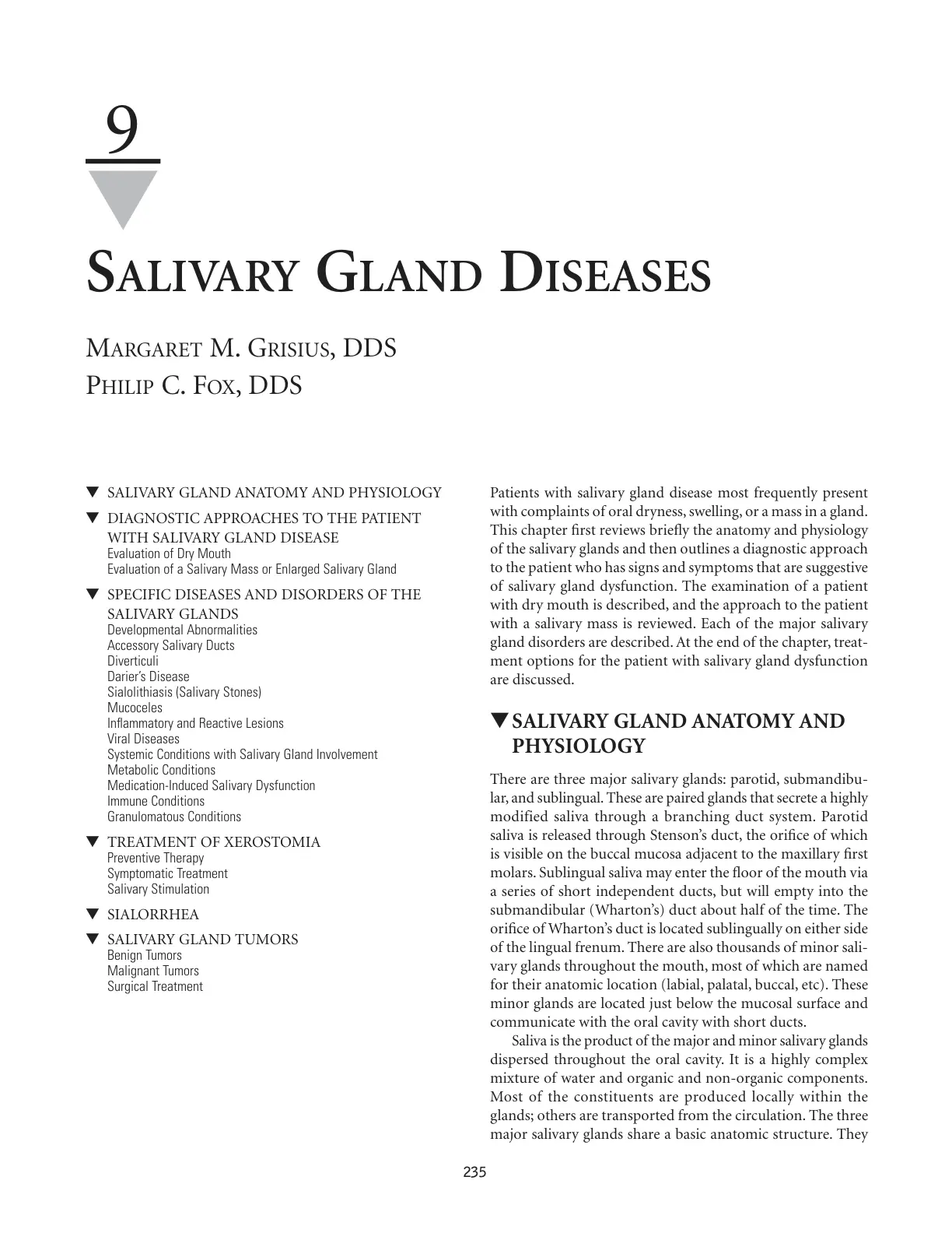 غلاف تقرير SALIVARY GLAND DISEASES