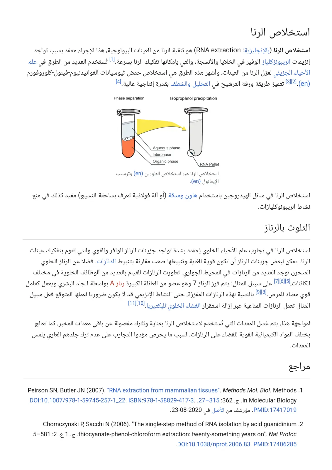غلاف تقرير استخلاص الرنا