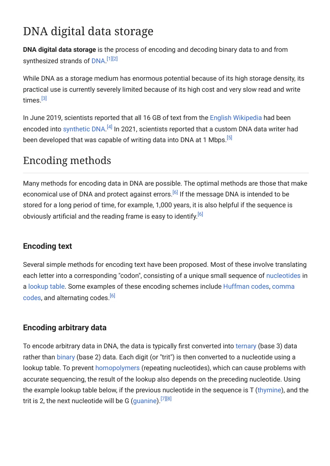 غلاف تقرير DNA Digital Data Storage