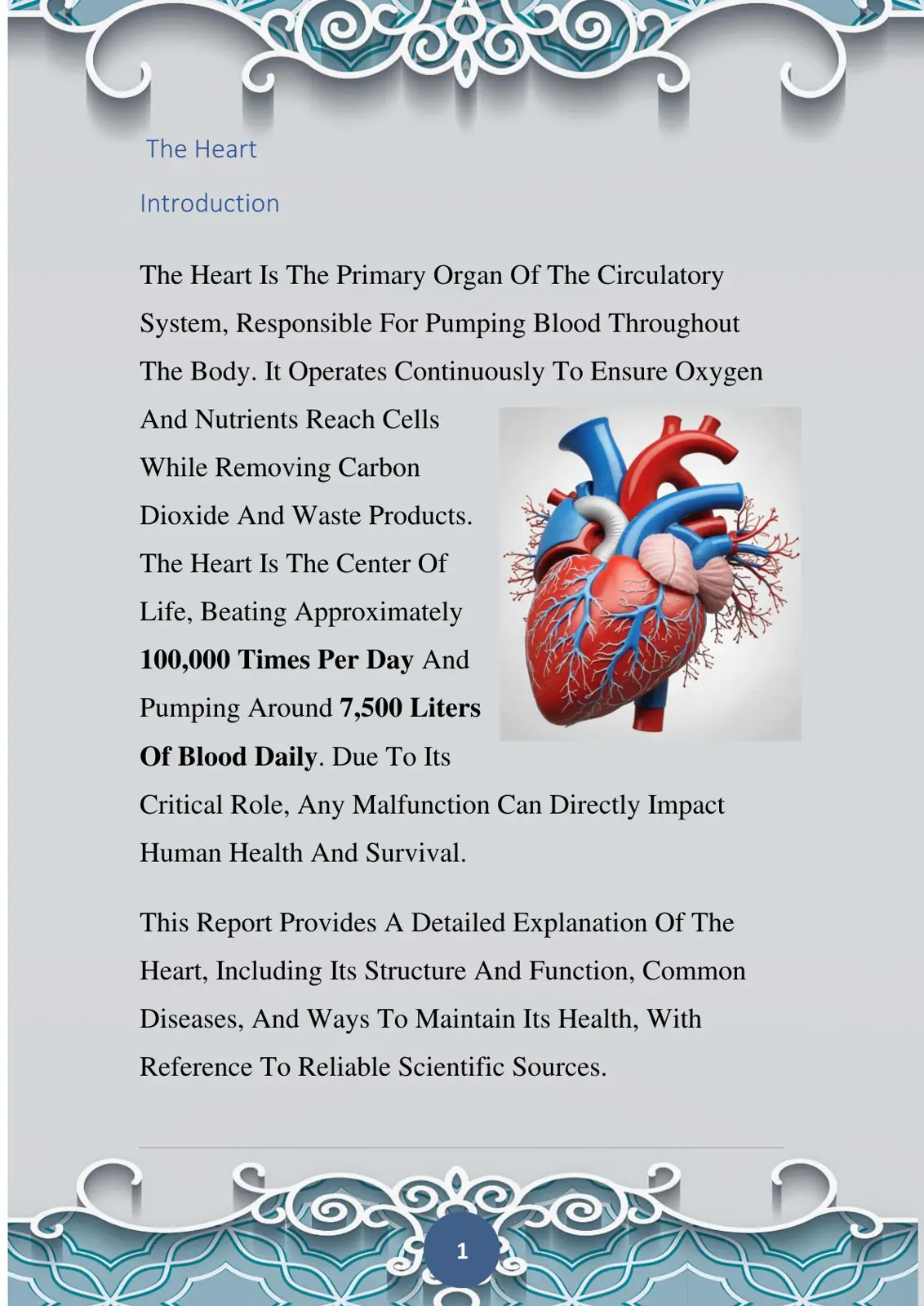 غلاف تقرير The Heart