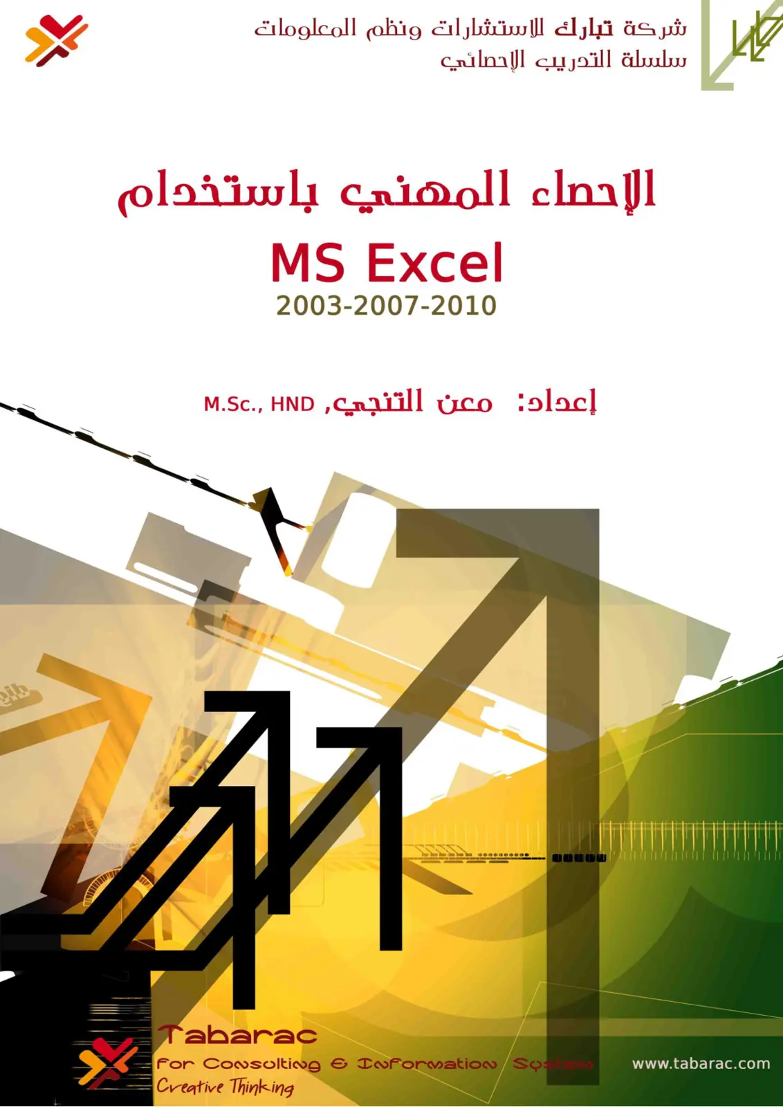 غلاف تقرير الإحصاء المهني باستخدام MS Excel