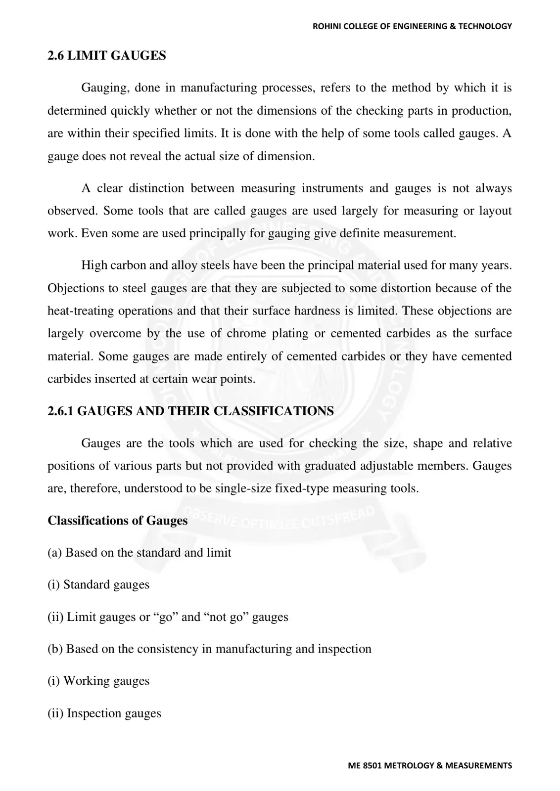 غلاف تقرير LIMIT GAUGES