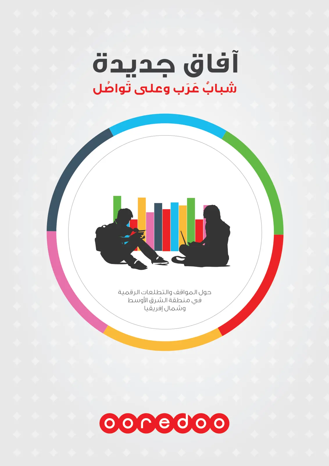 غلاف تقرير آفاق جديدة: شبابٌ عرب وعلى تواصل حول المواقف والتطلعات الرقمية في منطقة الشرق الأوسط وشمال إفريقيا