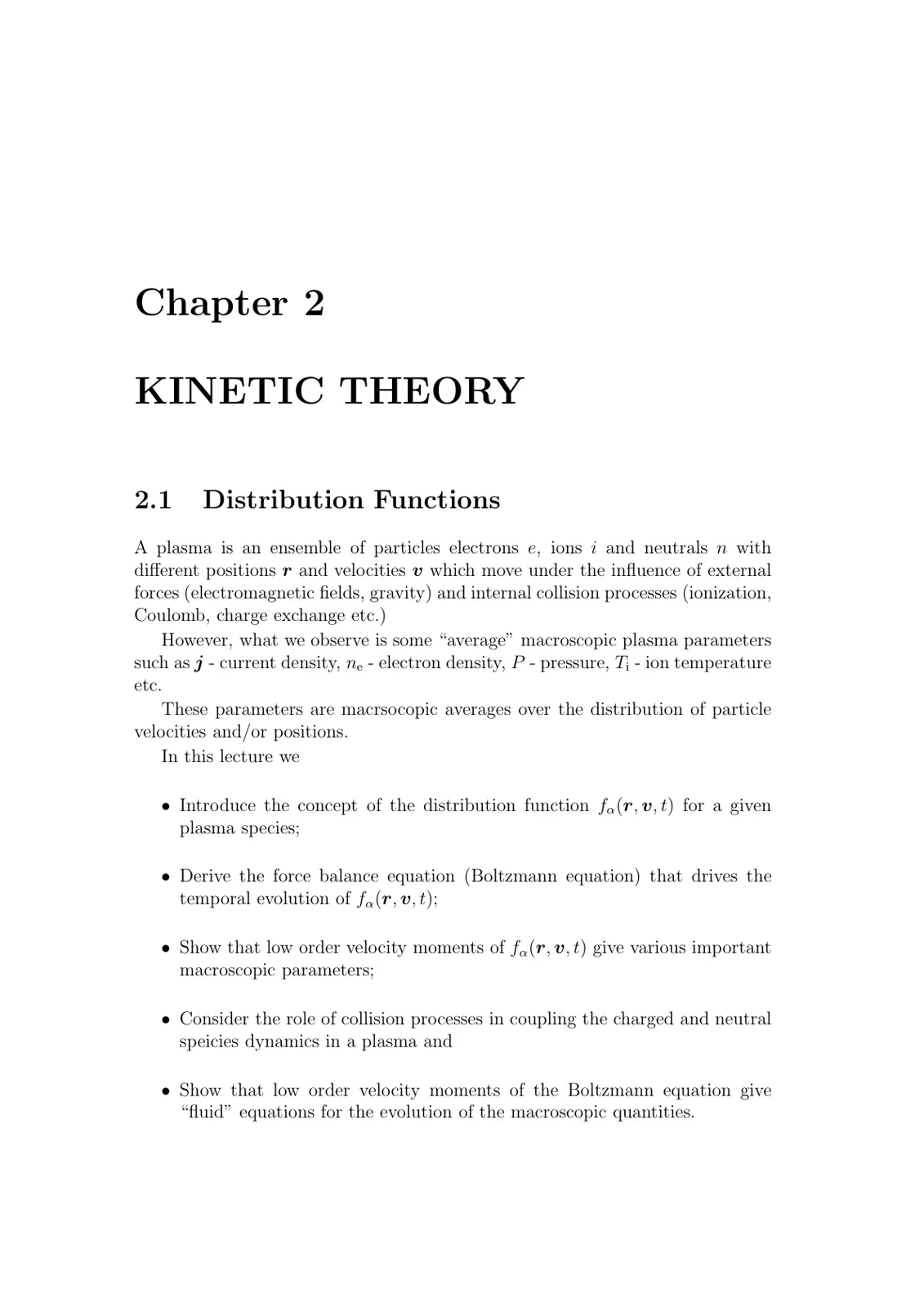 غلاف تقرير KINETIC THEORY
Distribution Functions