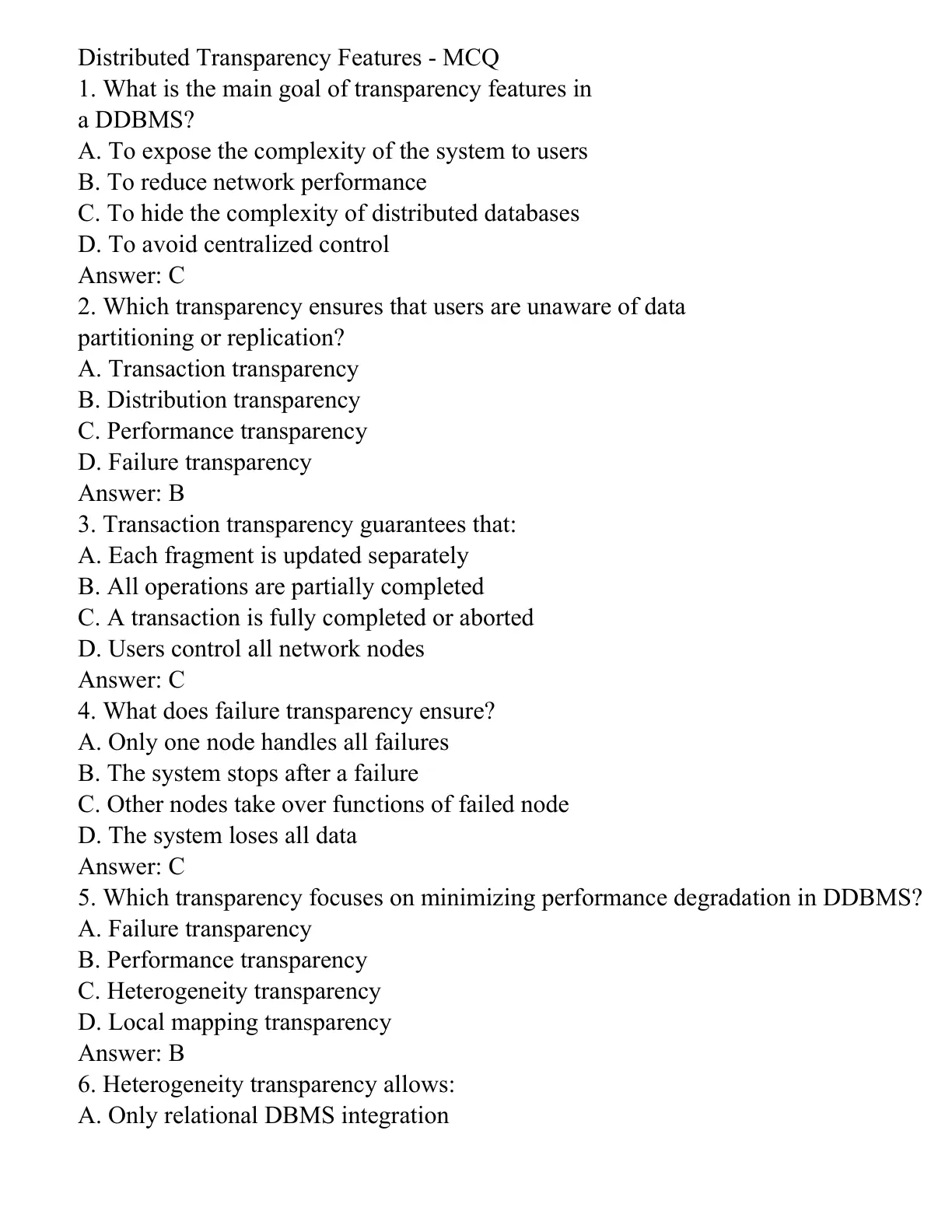 غلاف تقرير Distributed Transparency Features - MCQ