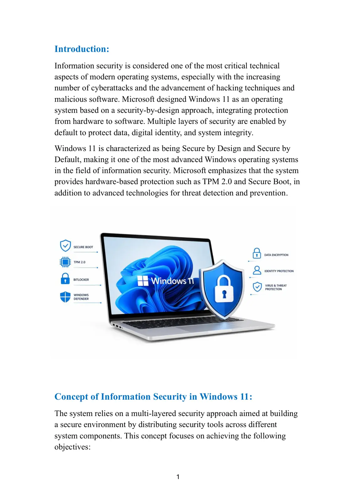 غلاف تقرير Windows 11 Security Analysis