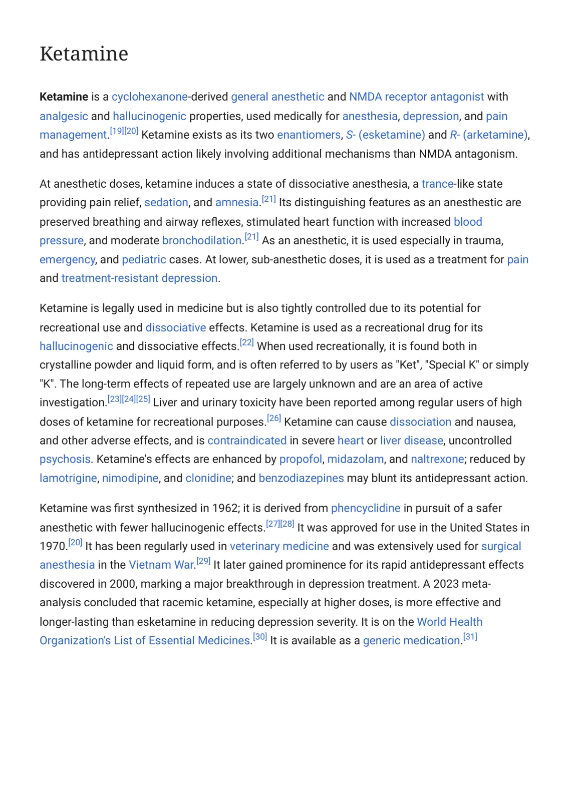 غلاف تقرير Ketamine