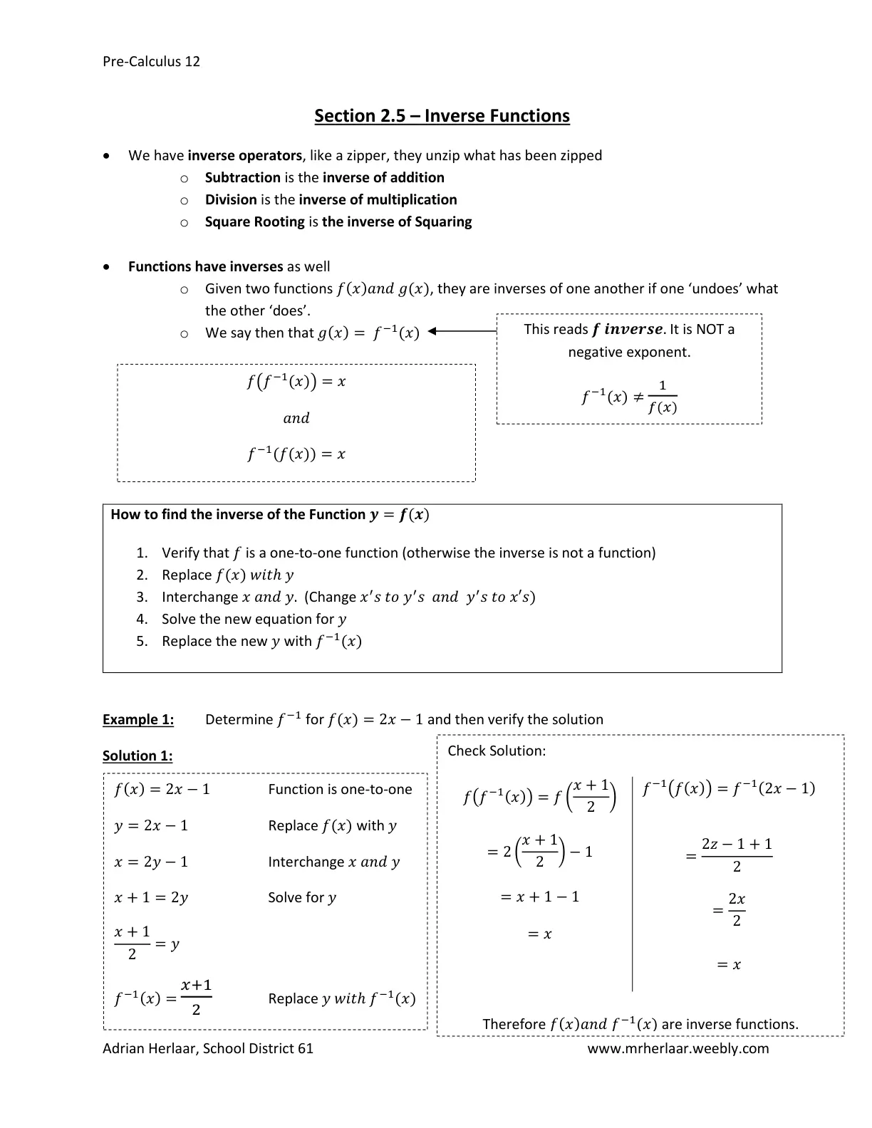 غلاف تقرير Inverse Functions