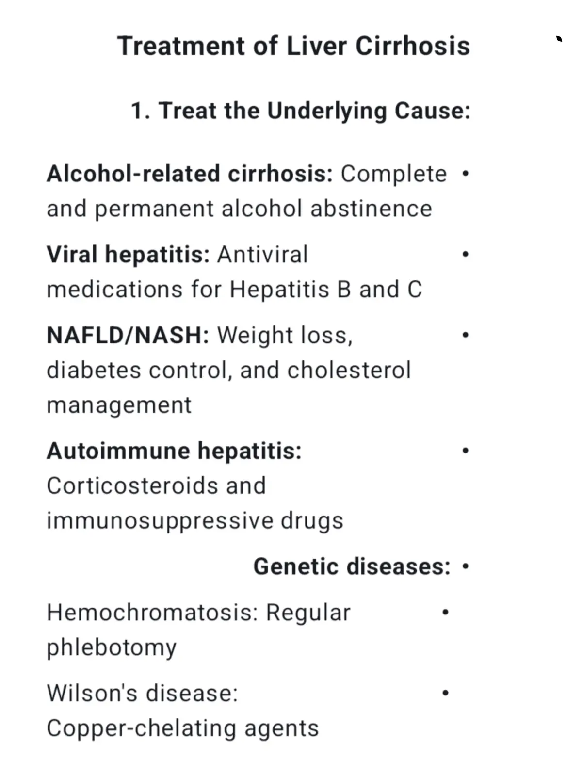 غلاف تقرير Treatment of Liver Cirrhosis