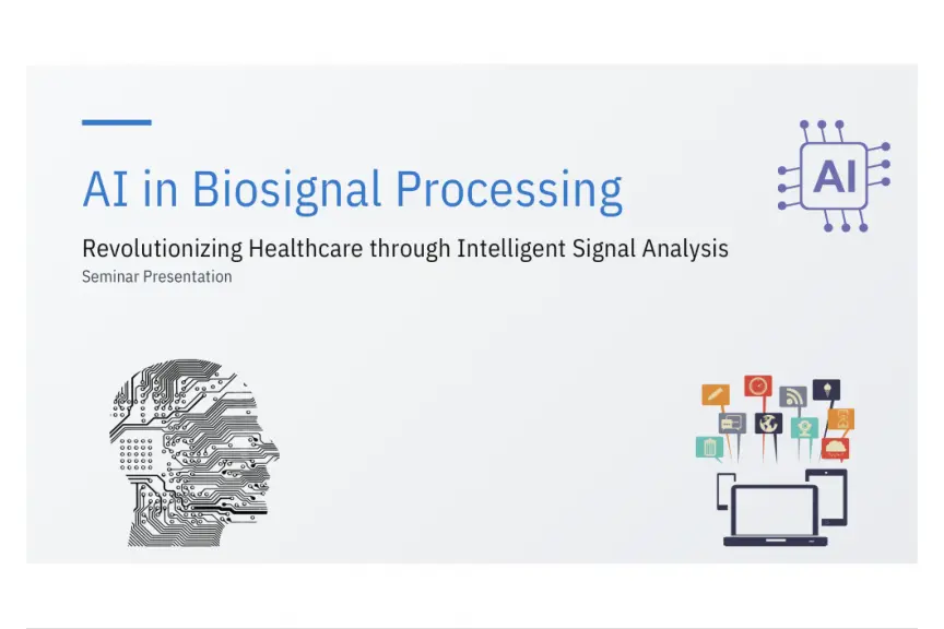 غلاف تقرير AI in Biosignal Processing: Revolutionizing Healthcare through Intelligent Signal Analysis