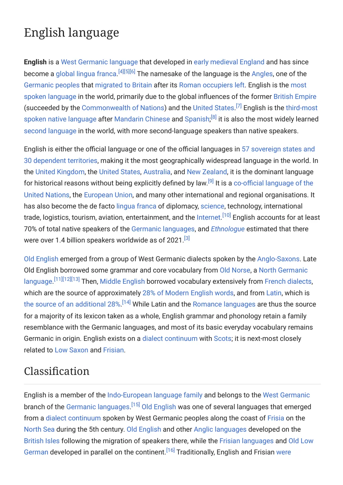 غلاف تقرير English language