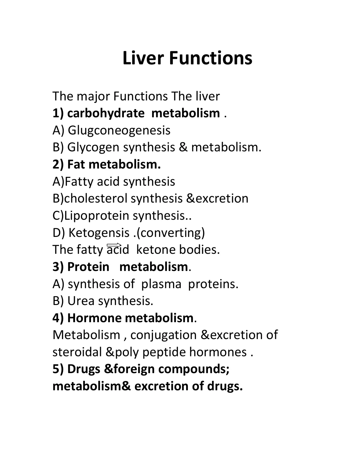 غلاف تقرير Liver Functions