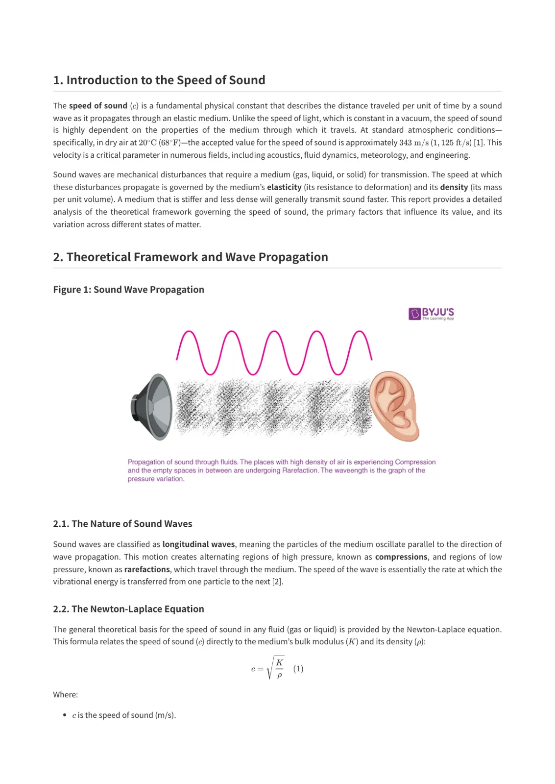 غلاف تقرير Introduction to the Speed of Sound