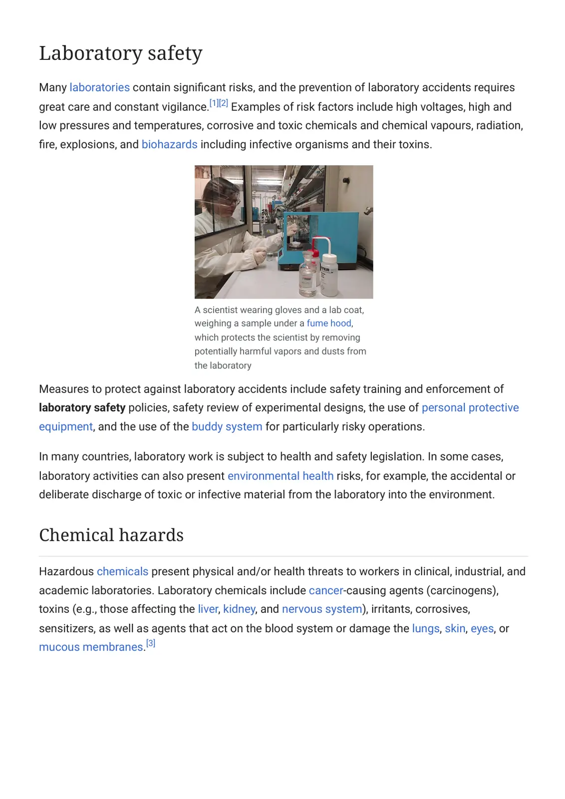 غلاف تقرير Laboratory Safety