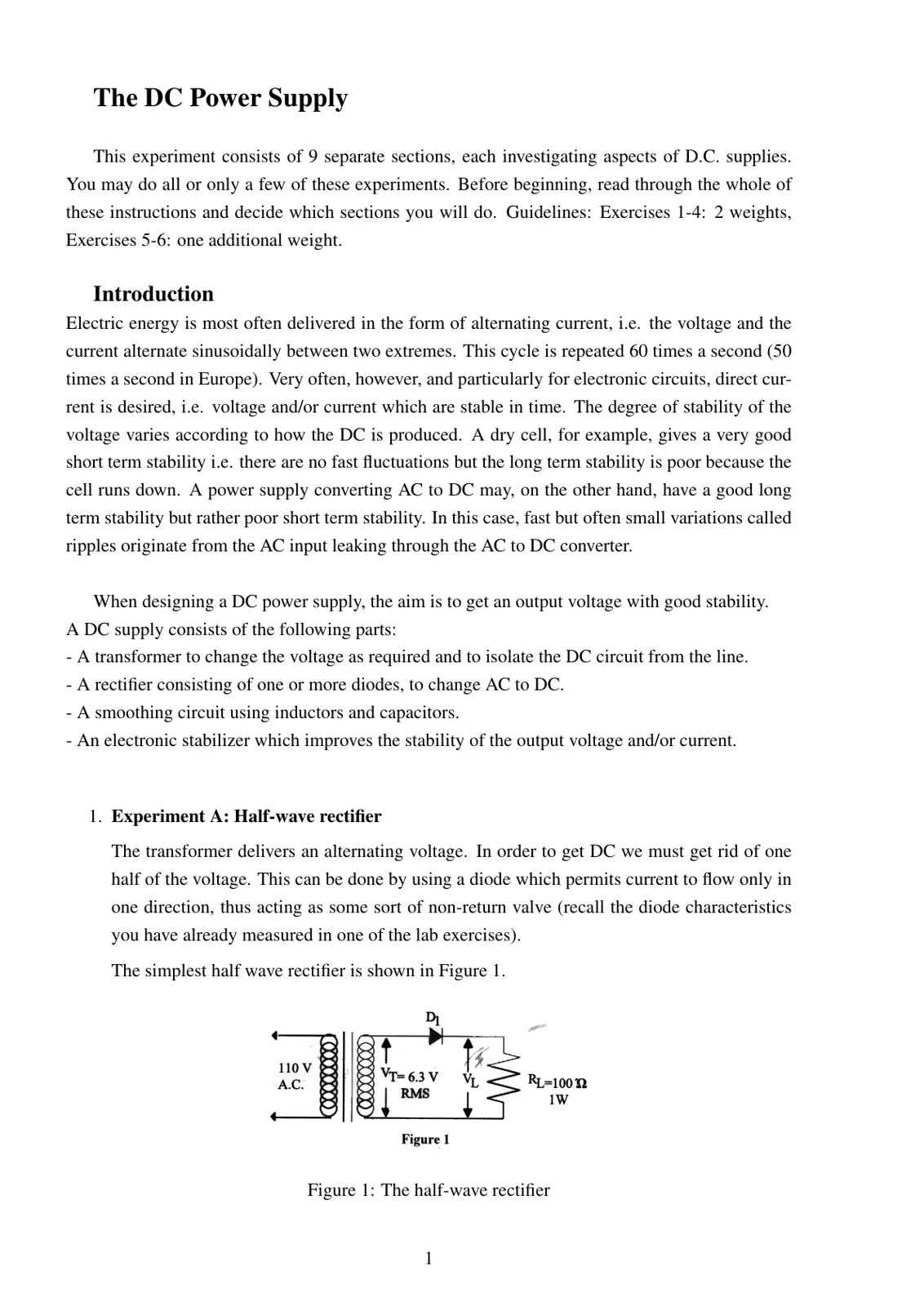 غلاف تقرير The DC Power Supply