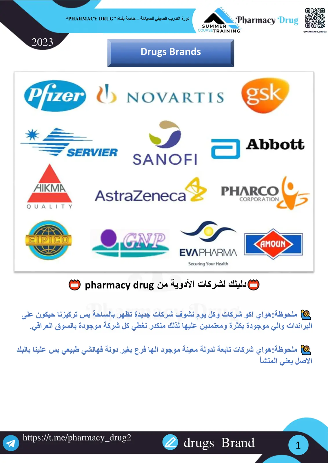 غلاف تقرير دليل شركات الأدوية من Pharmacy Drug