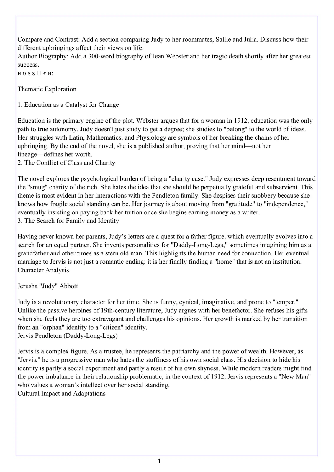 غلاف تقرير A Study on Judy and Her Roommates: Education as a Catalyst for Change
