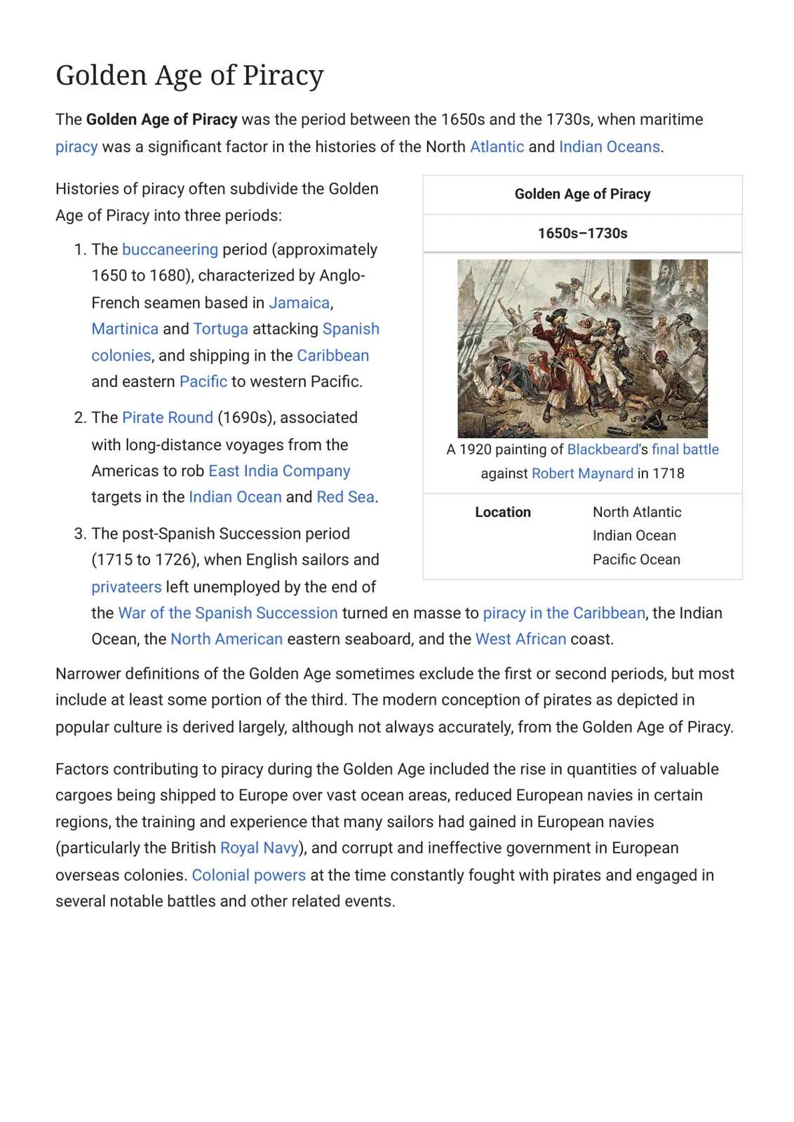 غلاف تقرير Golden Age of Piracy