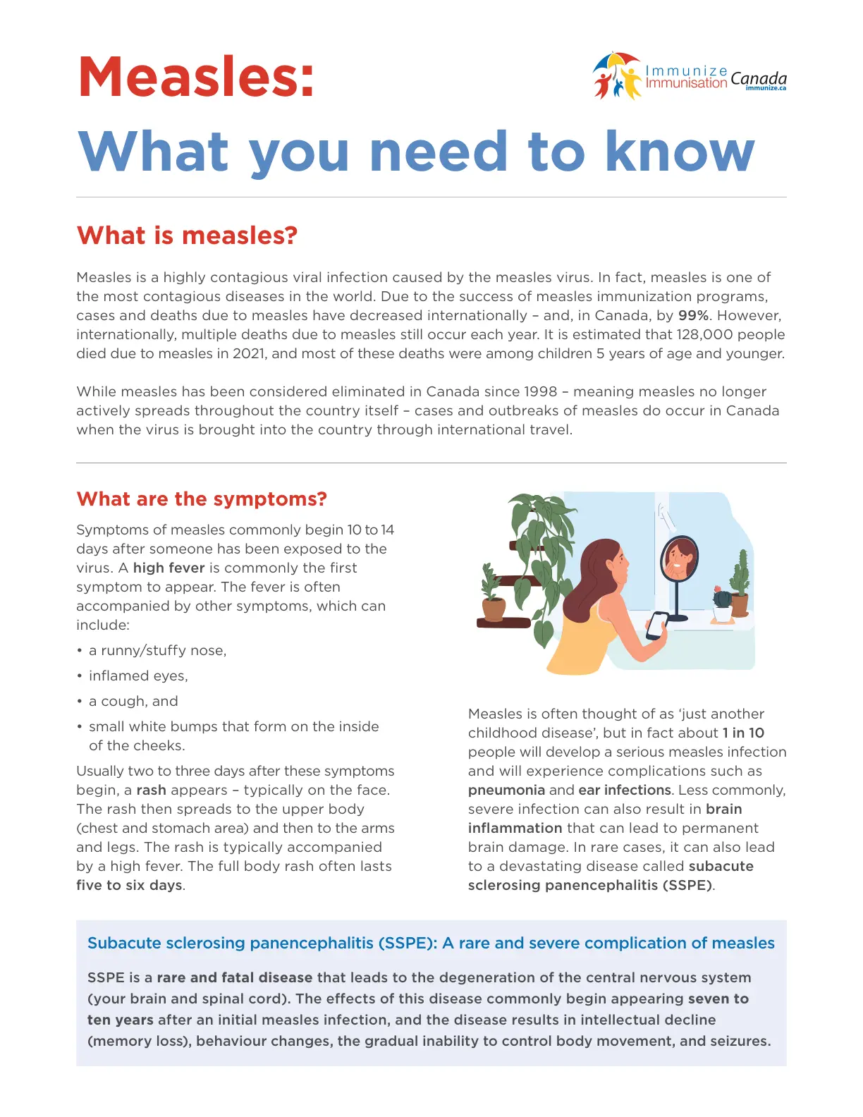 غلاف تقرير Measles: What you need to know