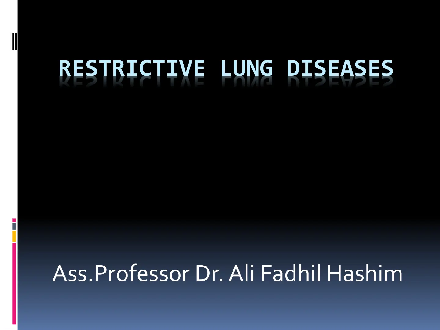 غلاف تقرير RESTRICTIVE LUNG DISEASES