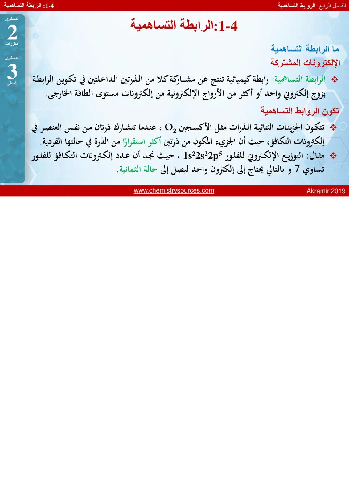 غلاف تقرير الروابط التساهمية