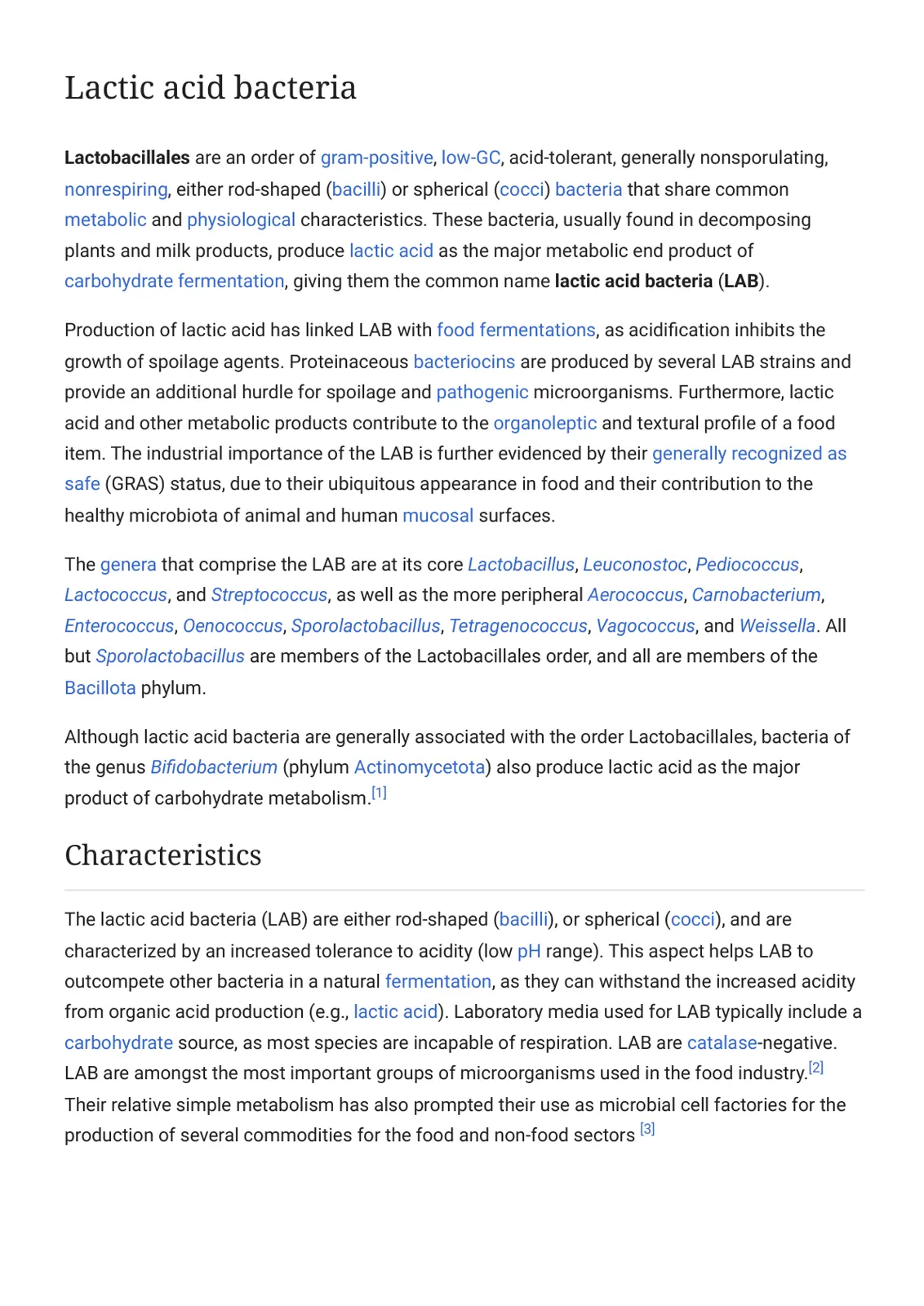 غلاف تقرير Lactic Acid Bacteria