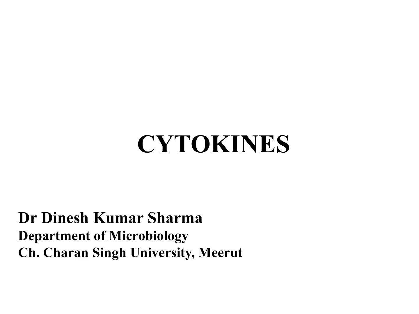 غلاف تقرير CYTOKINES