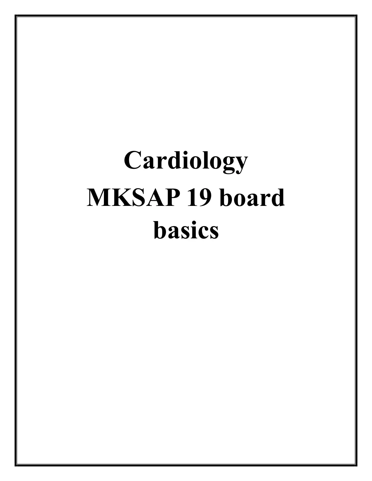 غلاف تقرير cardiology mksap 19 board basics