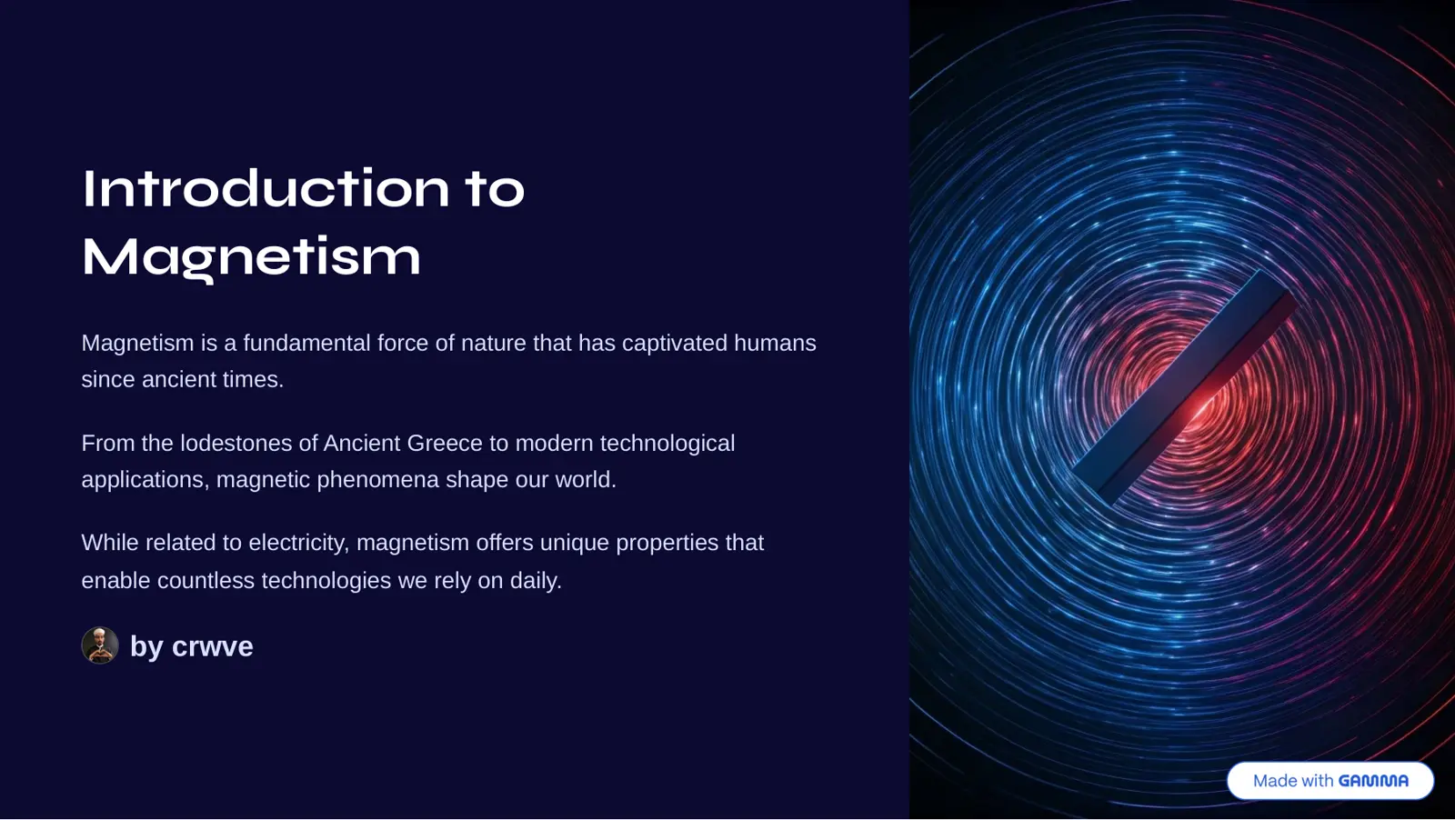 غلاف تقرير Introduction to Magnetism