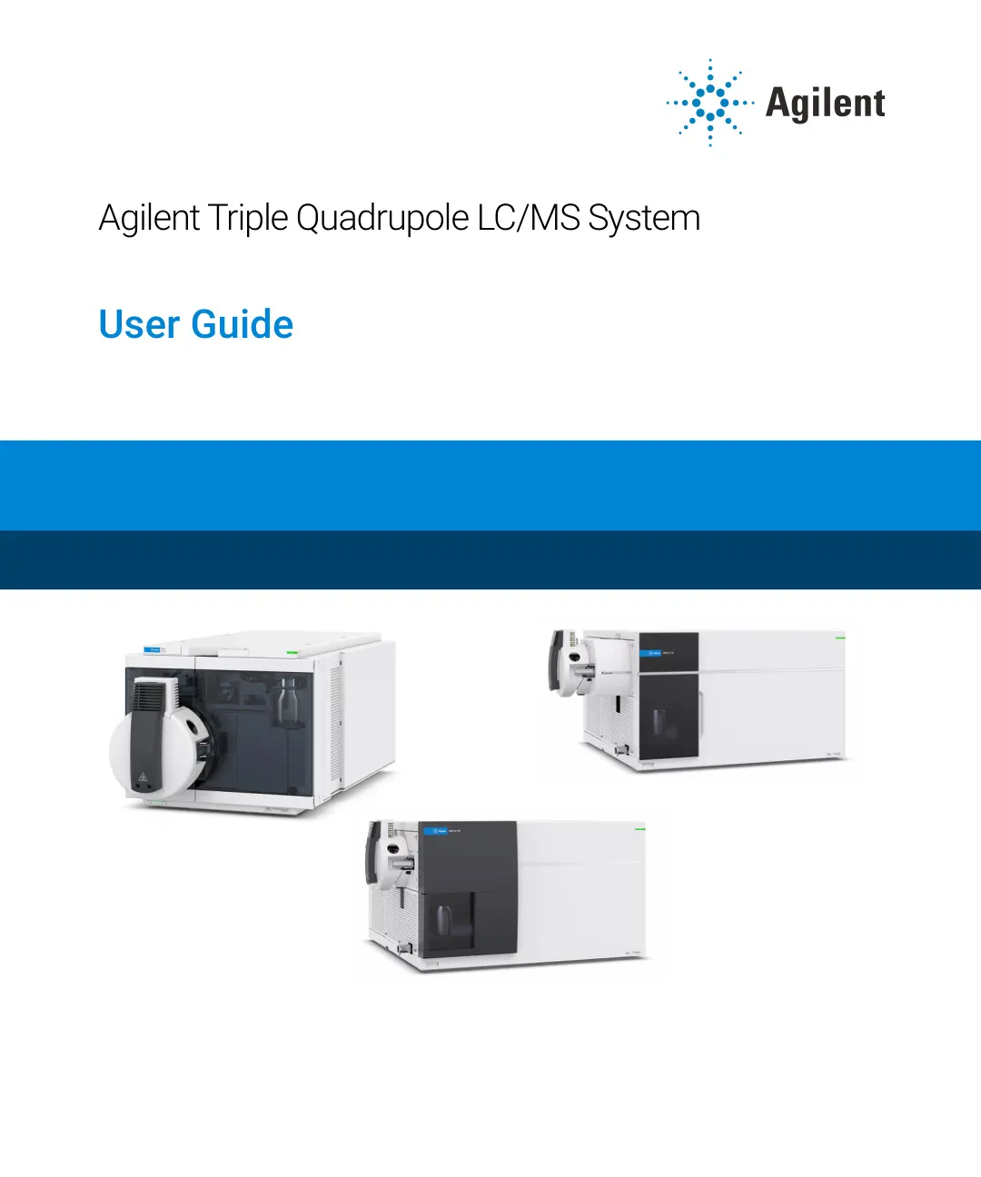 غلاف تقرير Agilent Triple Quadrupole LC/MS System User Guide