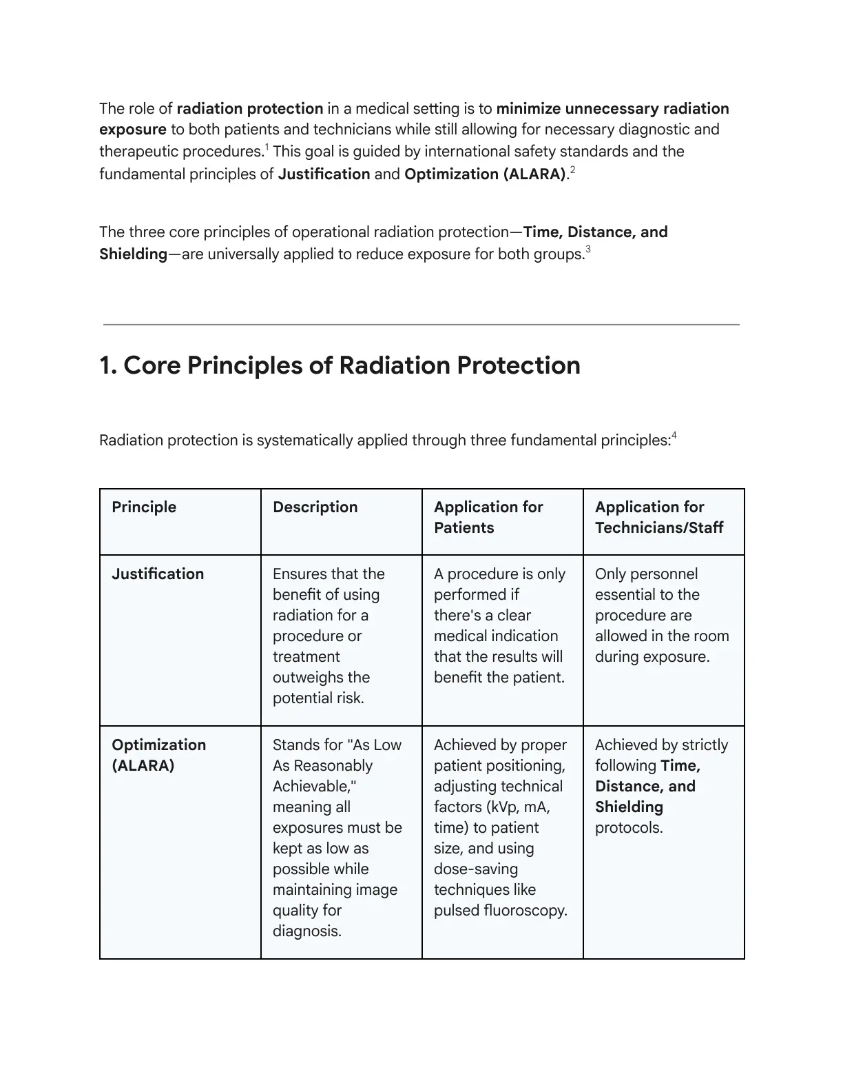 غلاف تقرير The Role of Radiation Protection in a Medical Setting