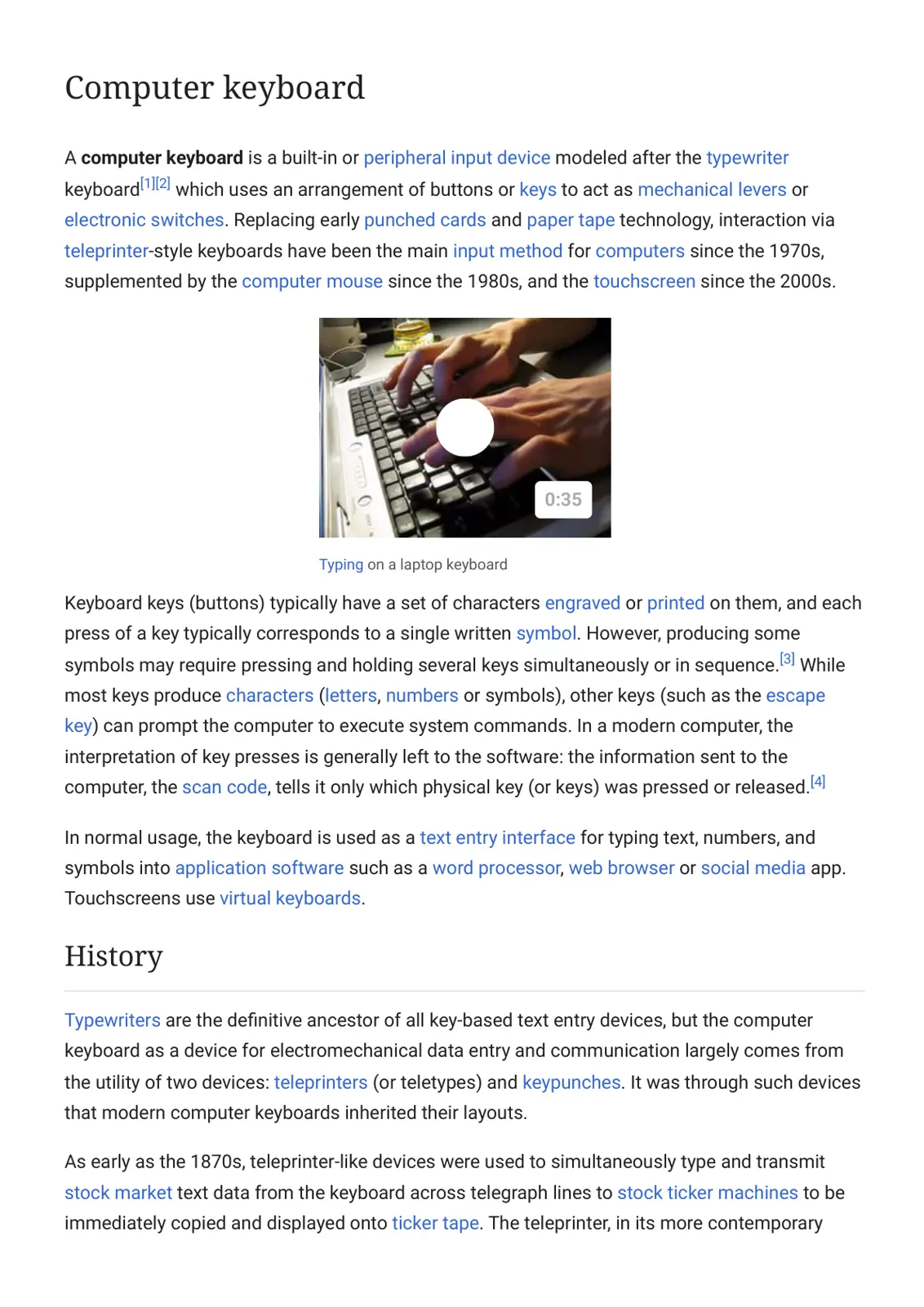 غلاف تقرير Computer keyboard