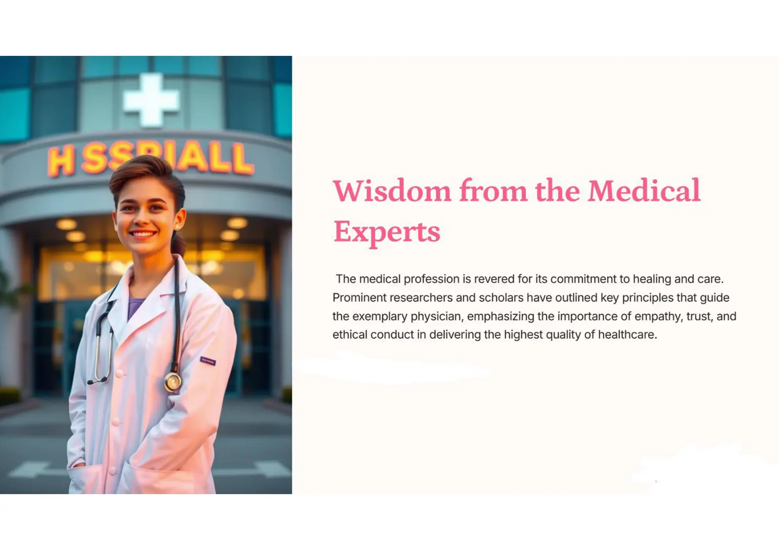 غلاف تقرير Wisdom from the Medical Experts