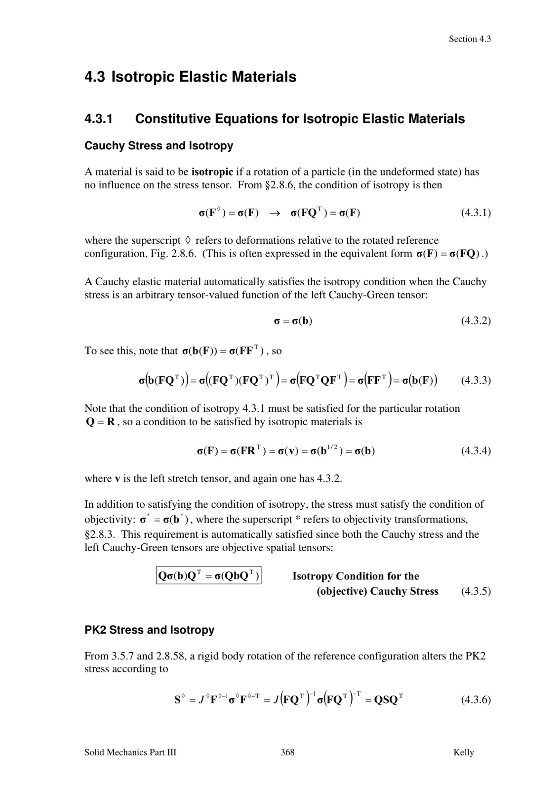 غلاف تقرير Constitutive Equations for Isotropic Elastic Materials