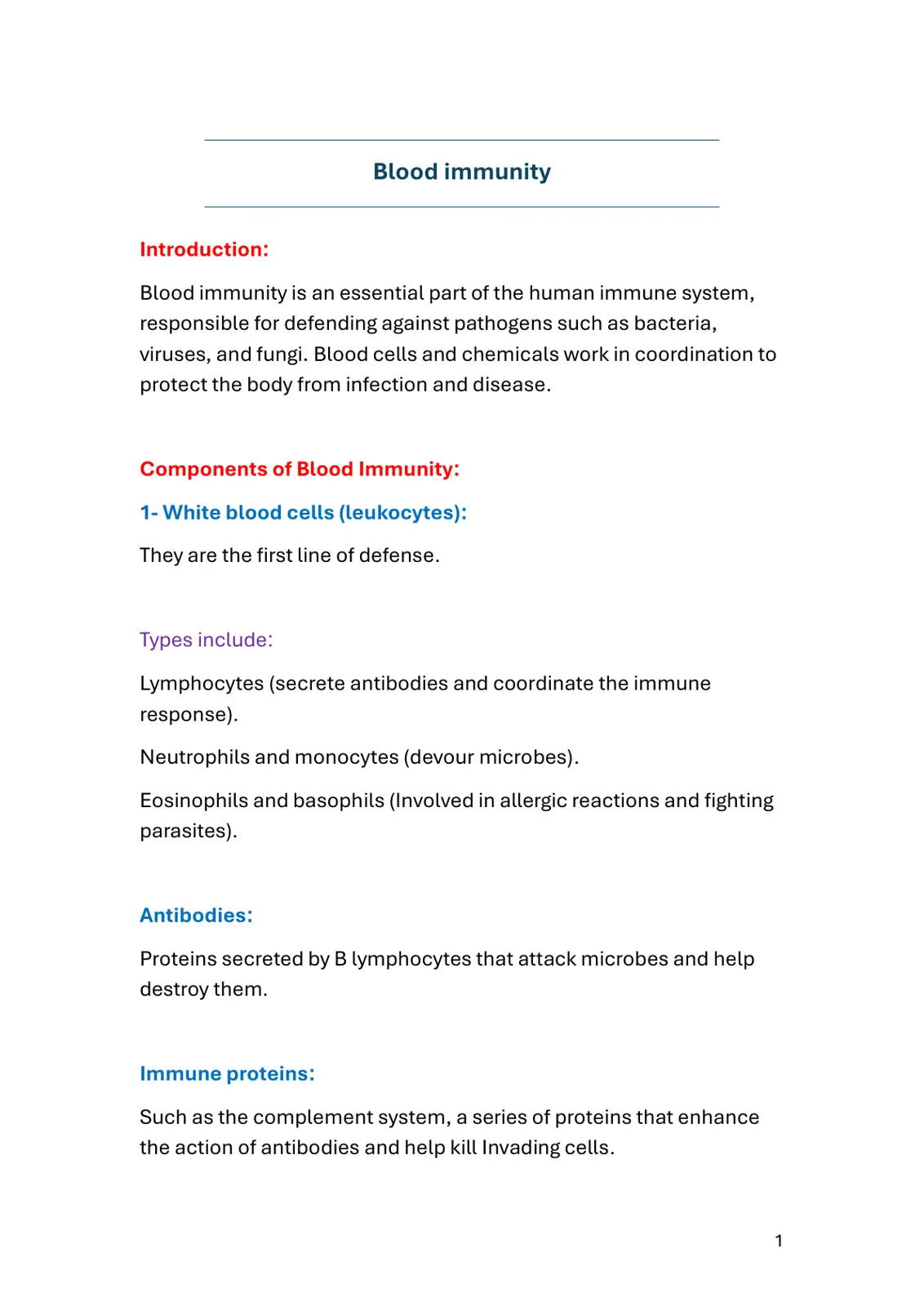 غلاف تقرير Blood immunity