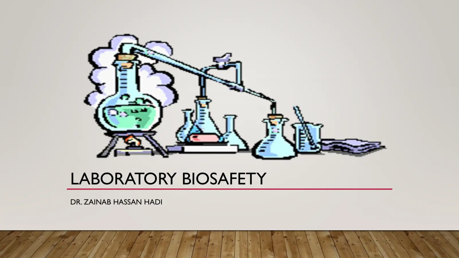 غلاف تقرير LABORATORY BIOSAFETY