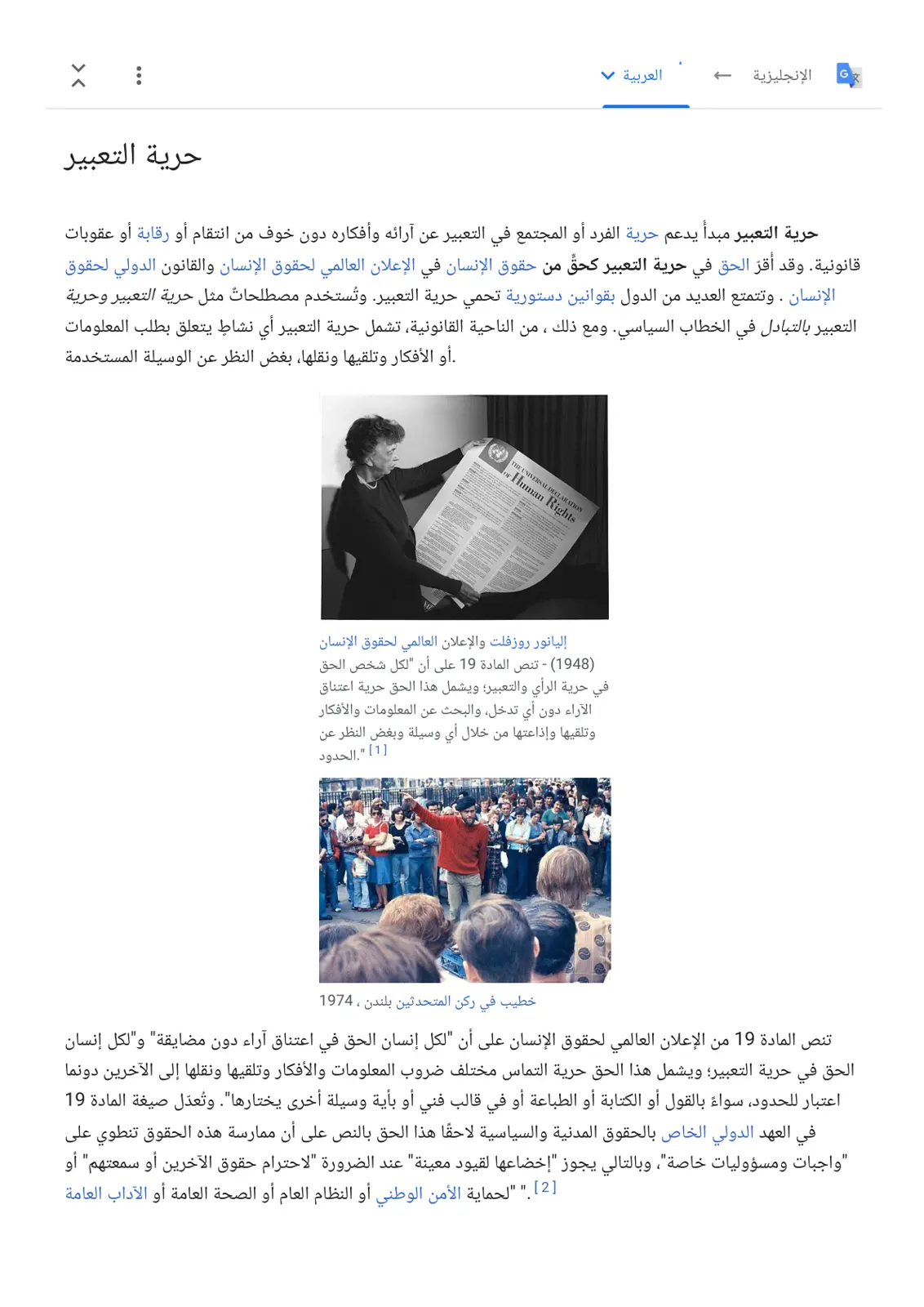 غلاف تقرير حرية التعبير
