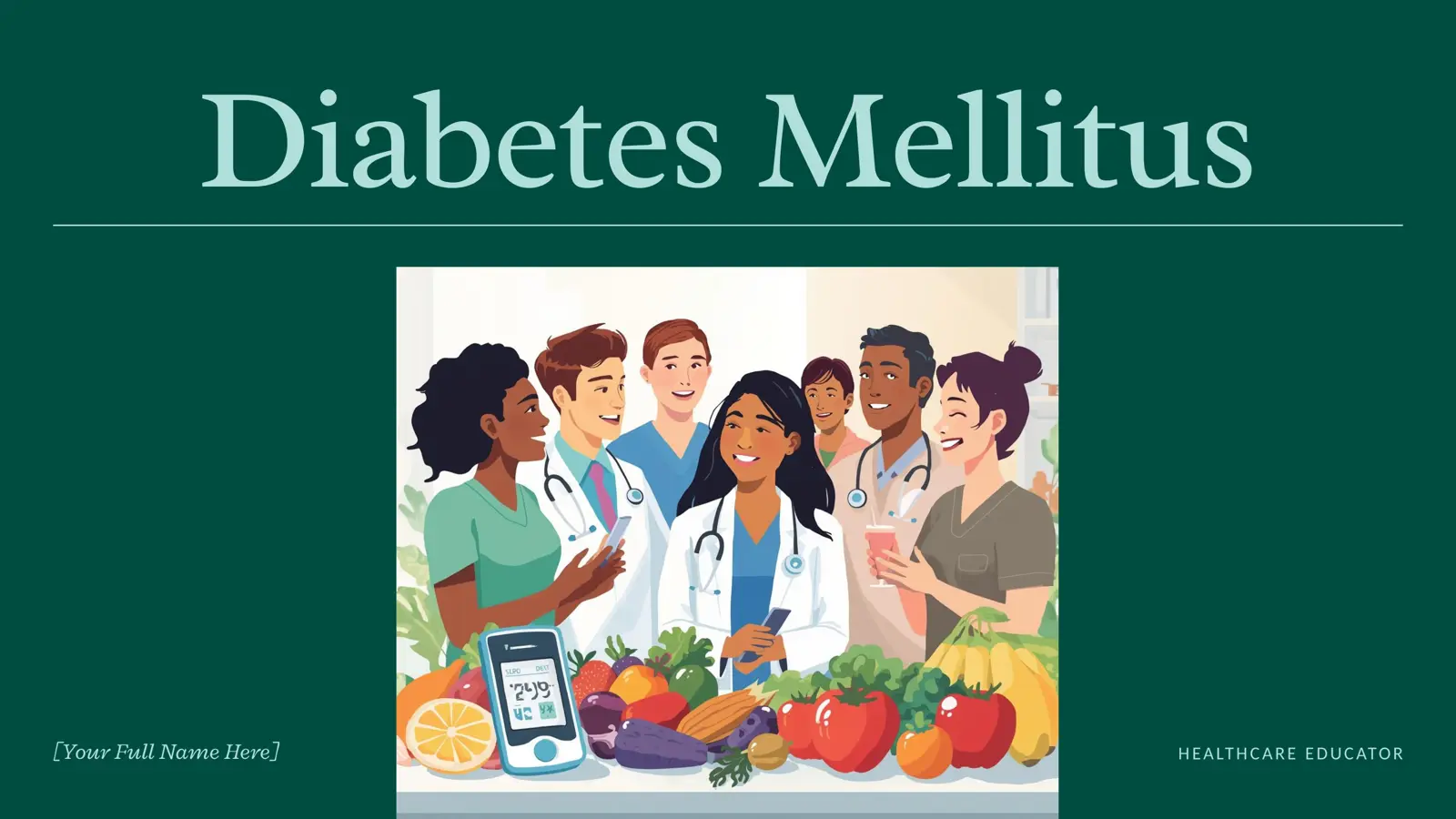 غلاف تقرير Diabetes Mellitus