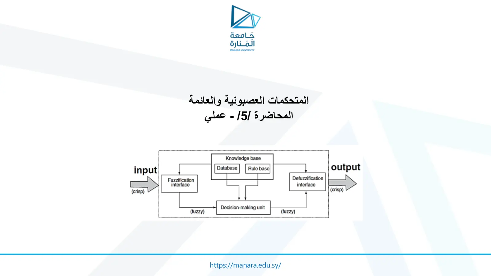 غلاف تقرير المتحكمات العصبونية والعائمة