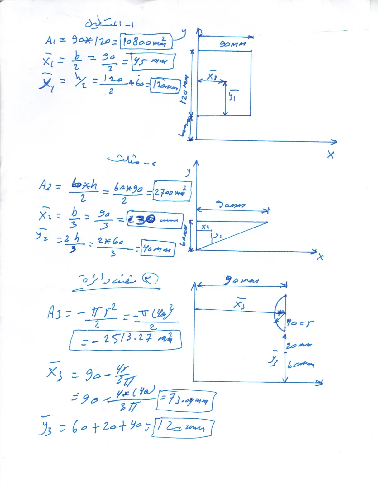غلاف تقرير Centroids of Composite Sections Solved Example