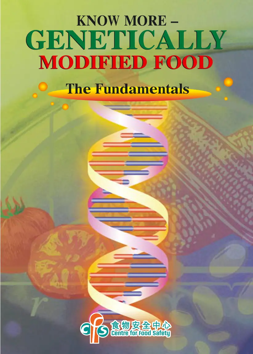 غلاف تقرير GENETICALLY MODIFIED FOOD The Fundamentals