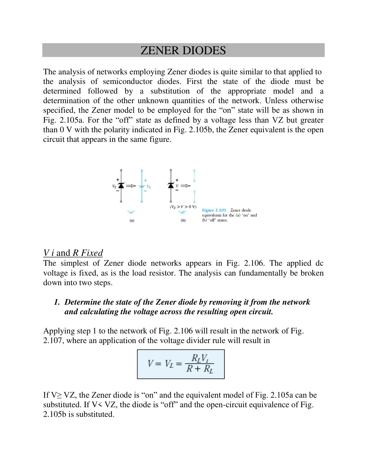 غلاف تقرير ZENER DIODES