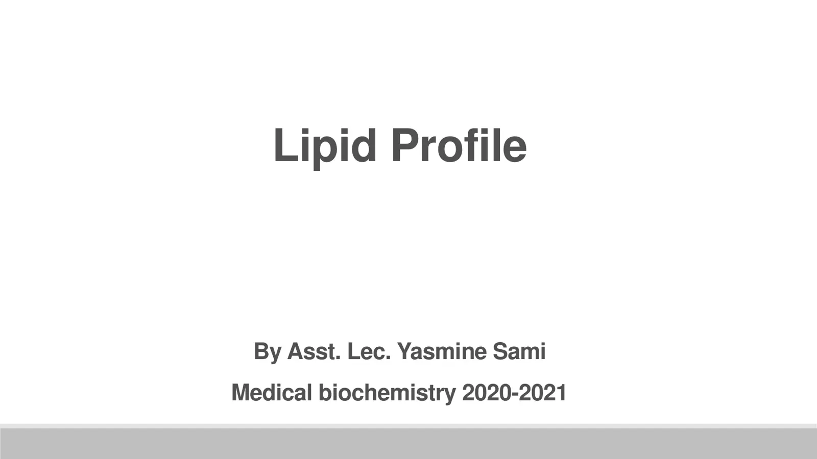 غلاف تقرير Lipid Profile