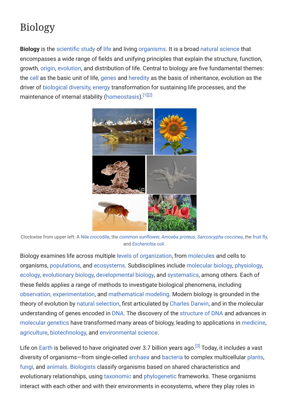 غلاف تقرير Biology